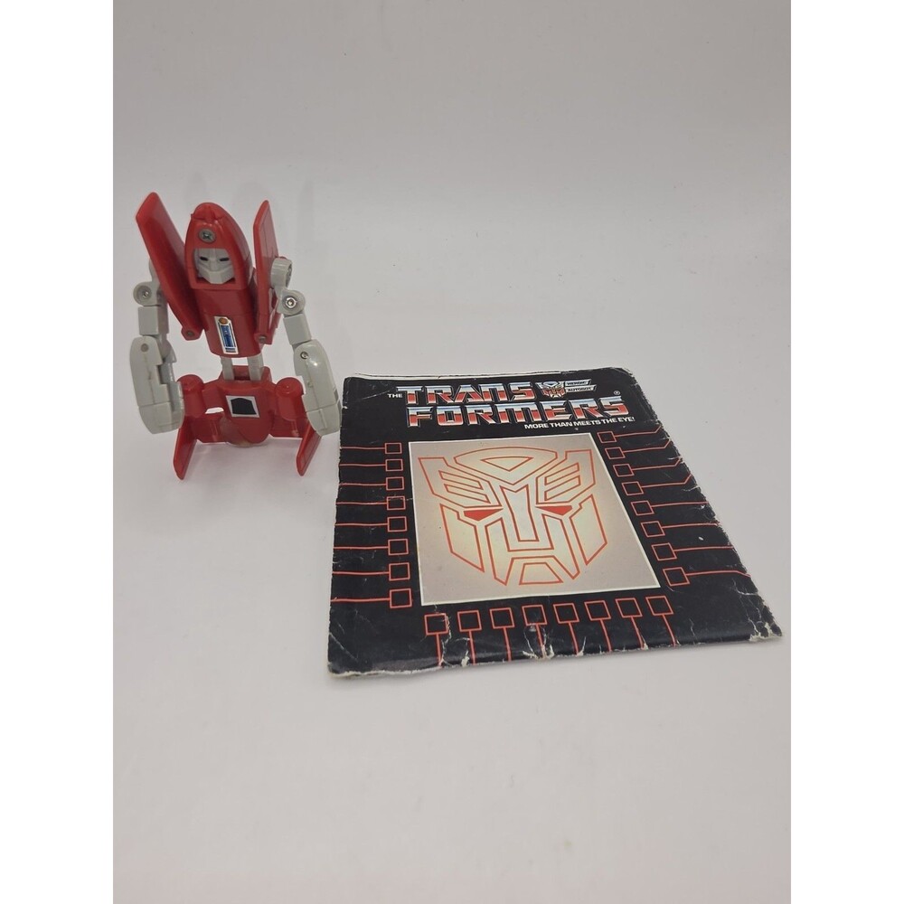 VTG 80s G1 Tranformers Autobot Power Glide For Parts and 1986 Brochure Checklist